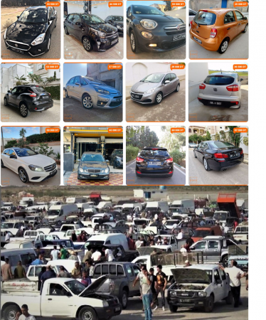 Comparaison entre le souk réel de voitures "El Mourouj" en Tunisie et cava.tn : avantages et inconvénients.